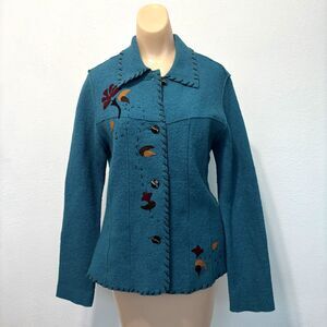 Canvasbacks Embellished Wool Blazer Small